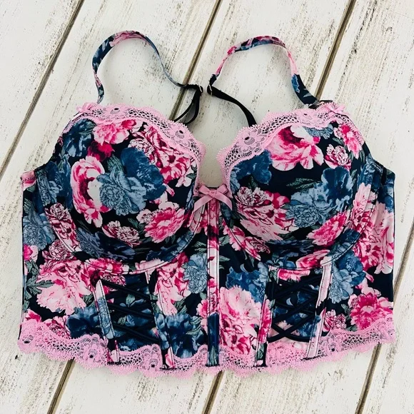 36D Victoria’s Secret Dream Angels Lined Demi Bra Top Corset - Picture 4 of 12